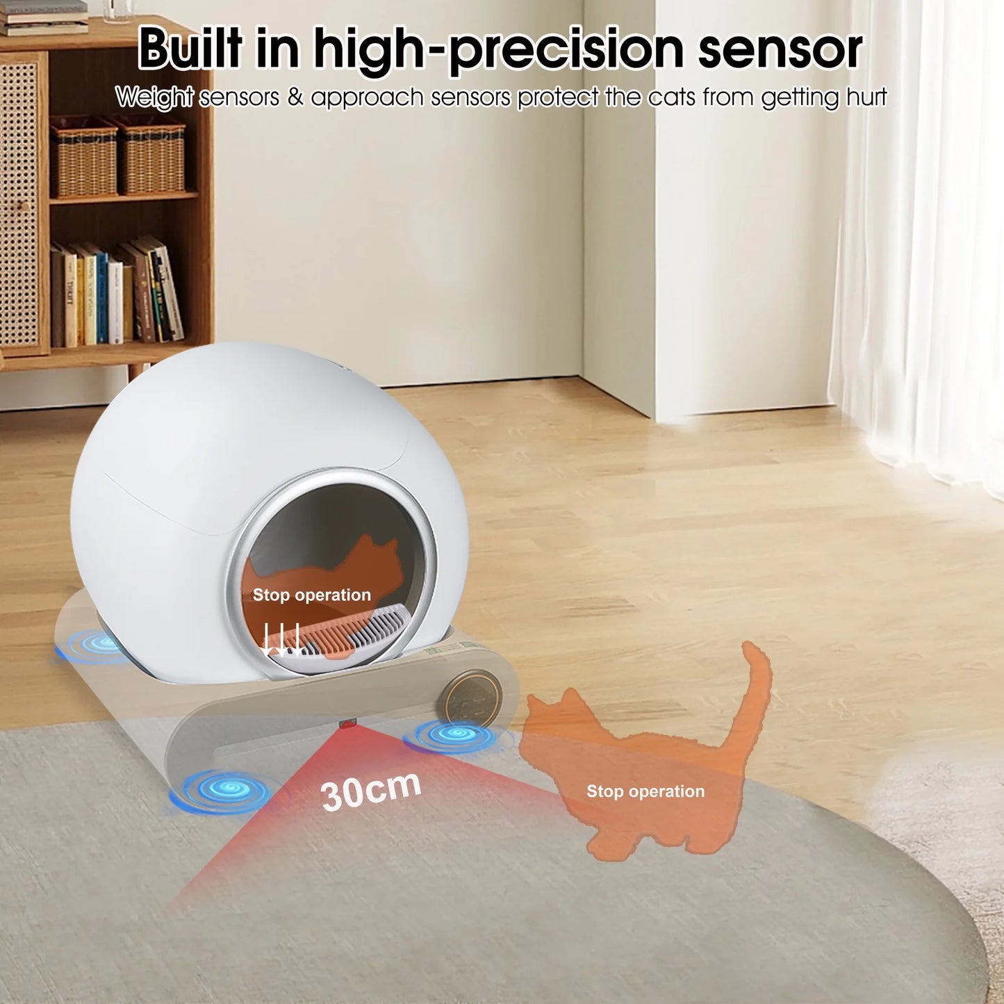 Cat Litter Mat, Kitty Litter Trapping Mat, Double Layer Mats with Mili Shape Scratching Design, Urine Waterproof, Easy Clean, Scatter Control 24" X 16" Gray